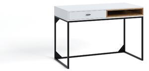 Písací stolík OLIER OL-01 | biela/dub artisan
