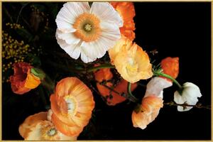 SKLENENÝ OBRAZ, kvety, 120/80 cm Monee - Obrazy