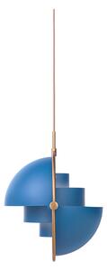 GUBI - Multi-Lite Závěsná Lampa ø36 Brass/Blue - Lampemesteren