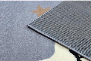 Detský kusový koberec PP Dino šedý 120x160cm