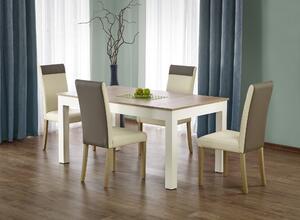 Jedálenský stôl Shana (dub sonoma + biela) (pre 6 až 12 osôb). Vlastná spoľahlivá doprava až k Vám domov. 770742
