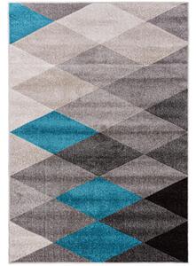Kusový koberec Karo béžovo modrý 60x110cm