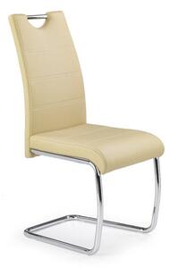 Melza - Jedálenská stolička (béžová, strieborná) - béžová/stříbrná