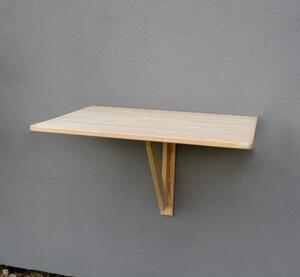 Stôl nástenný skladací drevený