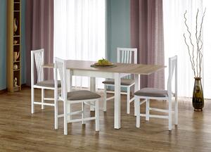 Jedálenský stôl Deedee (dub sonoma + biela) (pre 4 až 6 osôb). Vlastná spoľahlivá doprava až k Vám domov. 770748
