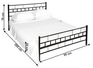 Jednolôžková posteľ 90 cm Timlu (s roštom). Vlastná spoľahlivá doprava až k Vám domov. 1017209