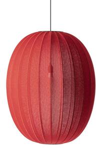 Made By Hand - Knit-Wit 65 High Oval Závěsná Lampa Maple Red - Lampemesteren