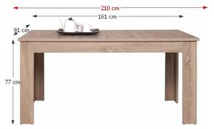 Jedálenský stôl Gary Typ 12 (pre 6 až 8 osôb). Vlastná spoľahlivá doprava až k Vám domov. 772099