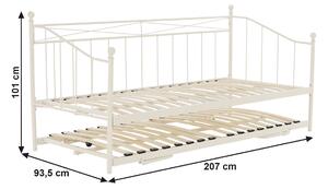 Rozkladacia posteľ 90 cm Zinnia (s roštom). Vlastná spoľahlivá doprava až k Vám domov. 1017214