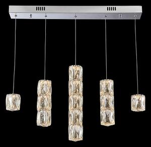 LUXERA Stropné osvetlenie POLAR LED, krištáľ