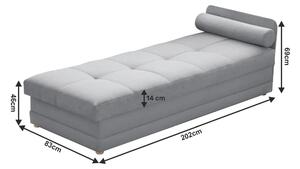 Jednolôžková posteľ (váľanda) 80 cm Rinok (sivá) (s úl. priestorom). Vlastná spoľahlivá doprava až k Vám domov. 1017288
