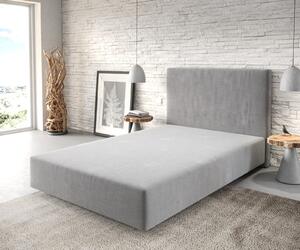 DELIFE Boxspring posteľ Dream-Well 120x200 cm mikrovlákno sivá