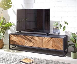 DELIFE TV stolík Famke 145 cm mango teak 3 dvierka