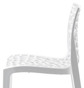 Jedálenská stolička GRUVYER biela