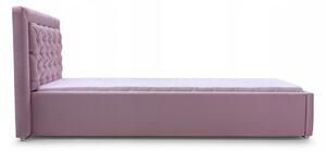 Čalúnená jednolôžková posteľ DANIELLE | hnedá 90 x 200 cm