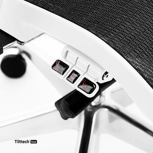 JAN NOWAK Kancelárska ergonomická stolička Kommodus: bielo-čierna