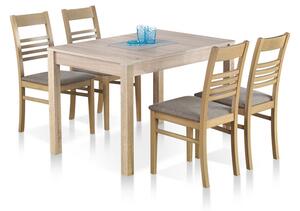 Jedálenský stôl Maurycy rozkladací 118-158x76x75 cm (dub sonoma)