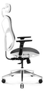 JAN NOWAK Kancelárska ergonomická stolička Amadeus: bielo-čierna