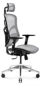 JAN NOWAK Kancelárska ergonomická stolička Amadeus: čierno-šedá
