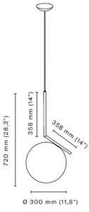 Flos - IC S2 Závěsná Lampa Brass - Lampemesteren