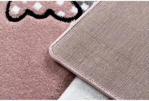 Detský kusový koberec Ovečka ružový 120x170cm