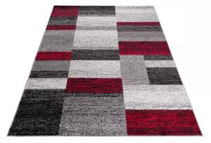 Kusový koberec Clea sivočervený 80x150cm