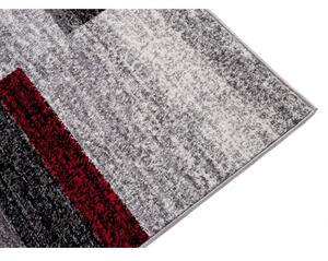 Kusový koberec Clea sivočervený 240x330cm