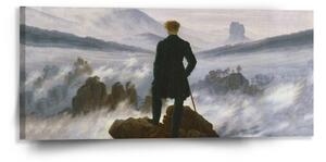 Sablio Obraz Pútnik nad morom hmly - Caspar David Friedrich - 110x50 cm