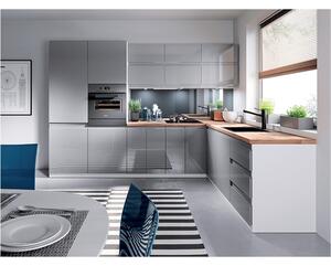 Horná kuchynská skrinka G30 Aurellia (biela + sivý lesk) (P). Vlastná spoľahlivá doprava až k Vám domov. 1015799