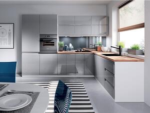 Horná kuchynská skrinka G30 Aurellia (biela + sivý lesk) (L). Vlastná spoľahlivá doprava až k Vám domov. 1015800