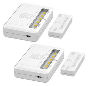 Solight LED svetielka do skriní, komôd a zásuviek, 40lm, 2x AAA, 2ks v balení WL908