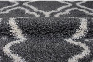 *Kusový koberec Shaggy vlas 50 mm dymový 4 140x190cm