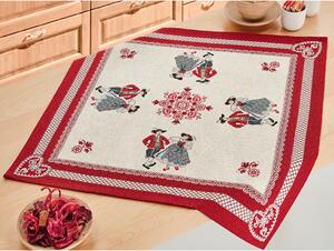 Gobelínový obrus na stôl 90x90 cm Chenille IT119 Farba Viacfarebná Rozmery 90x90 cm
