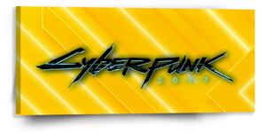 Sablio Obraz Cyberpunk 2077 Žltý - 110x50 cm