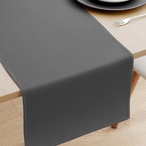 Goldea behúň na stôl 100% bavlnené plátno - tmavo sivý 20x120 cm