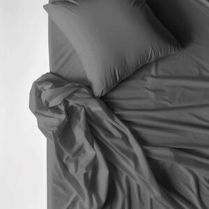 Goldea bavlnené posteľné obliečky - tmavo sivé 200 x 200 a 2ks 70 x 90 cm (šev v strede)