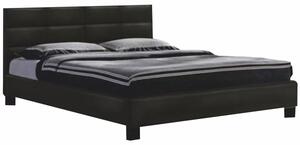 Manželská posteľ 160 cm Mivory (čierna) (s roštom). Vlastná spoľahlivá doprava až k Vám domov. 779309