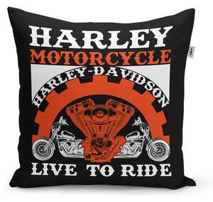 Sablio Vankúš Harley-Davidson Live to ride - 40x40 cm