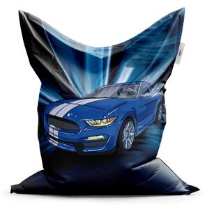 Sablio Sedací vak Mustang Modré pozadie - 150x100 cm