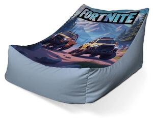 Sablio Sedací vak Lounge FORTNITE Off-road autá - 80 x 95 x 50 cm