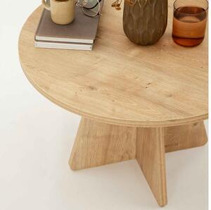 Dizajnový konferenčný stolík Abrina 60 cm zafírový dub