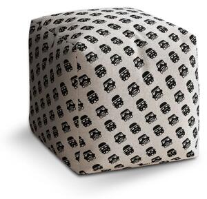 Sablio Taburet Cube Star Wars Stormtrooper Pattern šikmý - 40x40x40 cm
