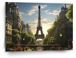 Sablio Obraz Paríž Eiffelova veža Art - 90x60 cm