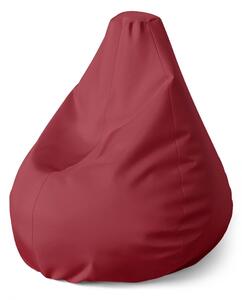 Sablio Sedací vak Pear Tmavočervená - 70 x 95 x 15 cm
