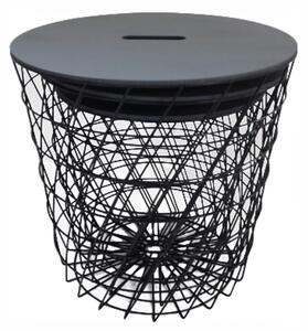Príručný stolík Bana typ 1 (grafit + čierna). Vlastná spoľahlivá doprava až k Vám domov. 1015998