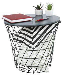 Príručný stolík Bana typ 2 (grafit + čierna). Vlastná spoľahlivá doprava až k Vám domov. 1015999