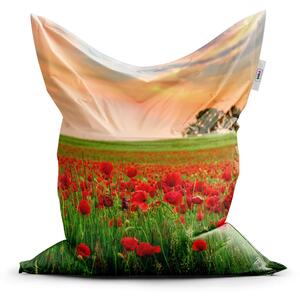 Sablio Sedací vak Pole vlčích makov 2 - 150x100 cm