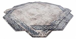 Kusový koberec Rám sivomodrý 2 195x195cm