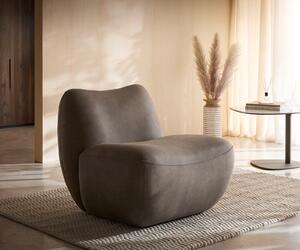 DELIFE Lounge kreslo Zena 75x85 cm taupe vintage