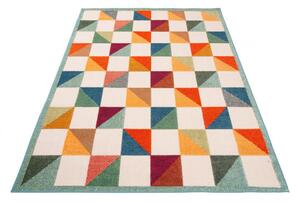 Kusový koberec Kocky viacfarebný 80x150cm